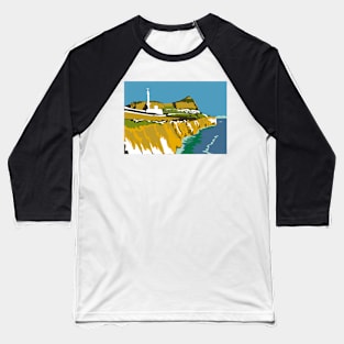 Rock of Gibraltar - Europa Point print Baseball T-Shirt